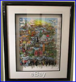 Charles Fazzino Chanukah around the World 3D Art Signed and Numbered 76/324 DX