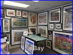 Charles Fazzino I'll See Ya In Court! 3-D Artwork Signed & Number Framed