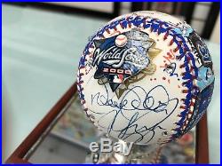 Charles Fazzino Jeter & Piazza 3D Hand Painted Baseball Autograph World Series