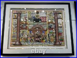 Charles Fazzino Law And Disorder In The Court Law Office Art Limited Edition