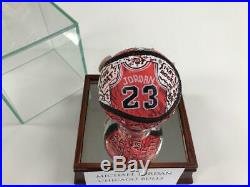 Charles Fazzino Michael Jordan 3D Hand Painted Autograph Baseball Upper Deck