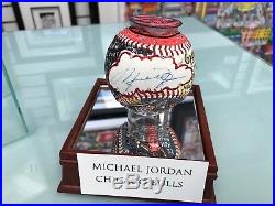 Charles Fazzino Michael Jordan 3D Hand Painted Baseball 1/1 Autograph Upper Deck