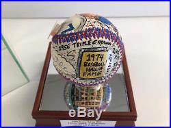 Charles Fazzino Mickey Mantle 3D Hand Painted Baseball 1/1 Autograph NY Yankees