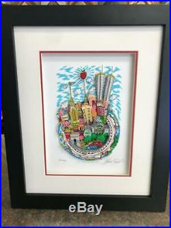 Charles Fazzino One World, One New York City 3-D Artwork Signed & Numbered DX