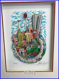 Charles Fazzino One World, One New York City 3-D Artwork Signed & Numbered DX