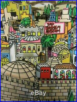 Charles Fazzino- Rainbow Over Jerusalem 3d Serigraph Hand Signed And #'ed
