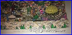 Charles Fazzino Rainbow Over Jerusalem 3d Serigraph Sold Out Edition