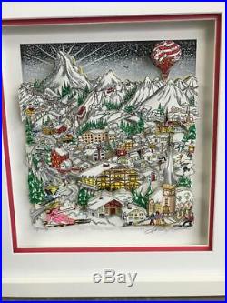 Charles Fazzino Ski, Skate, Snow. Spectacular 3-D Art Signed & Number Deluxe
