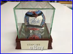 Charles Fazzino Stan Lee 3D Hand Painted Baseball 1/1 Autograph Spiderman