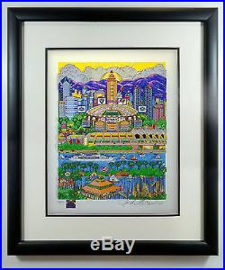 Charles Fazzino Super Bowl XXXVII San Diego Deluxe Edition Framed with COA