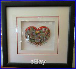 Charles Fazzino The Heart of the City 3D Art Signed and Numbered 92/250 DX