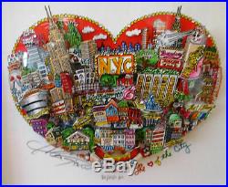 Charles Fazzino The Heart of the City 3D Art Signed and Numbered 92/250 DX