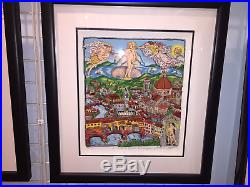 Charles Fazzino The Italy Suite Florence AP Edition Limited 3-D Pop Art