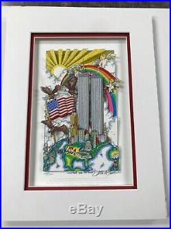 Charles Fazzino United We Stand 3-D Art Signed & Numbered Framed