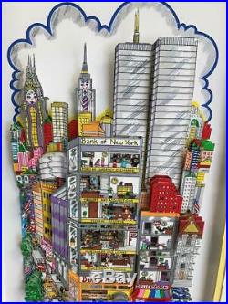 Charles Fazzino You Can Bank On It, New York 3-D Artwork Signed & Numbered DX