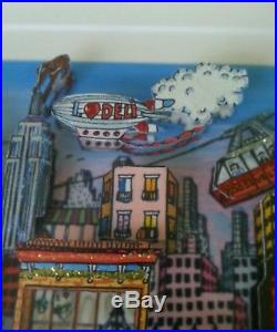 Charles Fazzino original puzzle 3-D picture Going Uptown New York