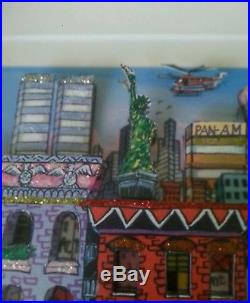 Charles Fazzino original puzzle 3-D picture Going Uptown New York