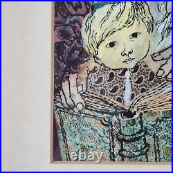 Charles Front Signed Mixed Media Design For New Years Card Jewish Interest