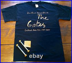Christo & Jeanne Claude The Gates- Rare Authentic Fabric Swatch, Bolts & T-shirt