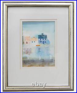 Colin Kent RI (b. 1934) Framed Contemporary Mixed Media, Harbourside Cottages