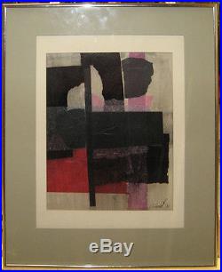 Constantine Arvanites'70 Abstract Collage Listed Boston Rockport Artist
