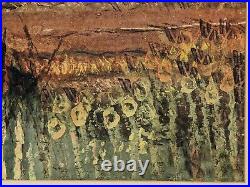 Contemporary impressionism Original abstract Mixed media painting signed 1960