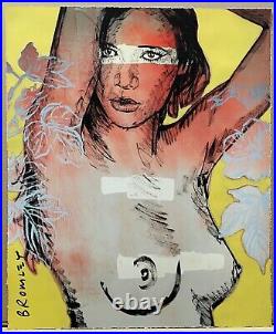 DAVID BROMLEY Nude Series Laura Mixed Media on Card 88cm x 73cm