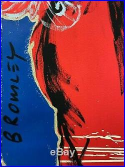 DAVID BROMLEY Nude Series Zippora Mixed Media on Card 88cm x 70cm