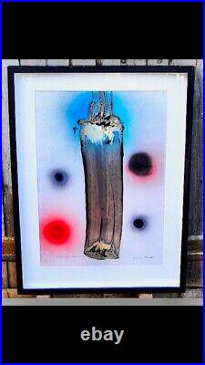 Denis Bowen (1921-2006) Rare Abstract Vertical Image 1998 Mixed Media & Oil