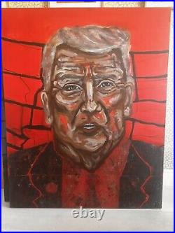 Donald Trump Original acrylic painting on Huge A0 Canvas