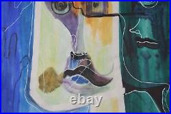 Dr Gerald Moore Original Mixed Media Abstract Expressionist, Framed, Signed Art