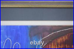 Dr Gerald Moore Original Mixed Media Abstract Expressionist, Framed, Signed Art