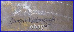 Duncan Watmough signed Welsh abstract landscape Traethllwyn Pembrokeshire