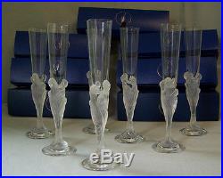 ERTE Champagne Flutes Majestique By Erte 1 set of Two