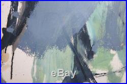 Earle O 1961 Abstract Expressionist mid-century modernist action painting