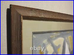 Emlen Etting 1963 mid-century mod Abstract Expressionist painting Philadelphia