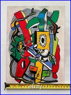 Fernand Leger Drawing on paper (Handmade) signed and stamped mixed media