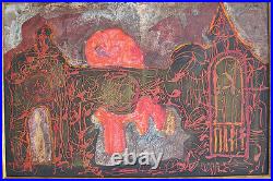 Figueirdo Sobral 1970s Abstract Mixed Media Important Portuguese Modernist