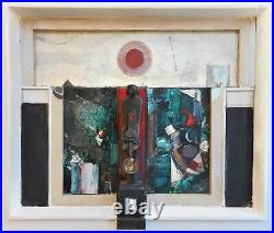 Figure & Screen. Mixed Media by leading Expressionist artist Trevor P Edmands