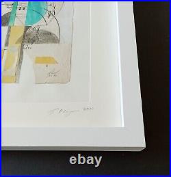 Framed Abstract Collage Mixed Media Art by Ghilian Hagen