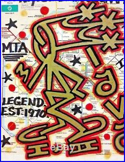 GRAFFITI LEGEND LAVA I & II aka STRAIGHTMAN PARIS SUBWAY MAP URBAN STREET ART