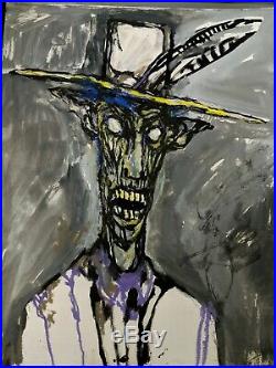 Gentleman Demon artwork by Clive Barker 14x17 Mixed Media on thick paper