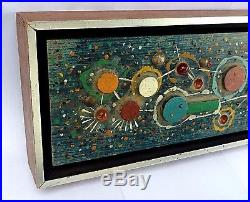 George Marinko Abstract Modernist Atomic MCM Painting Sculpture Wall Art Relief