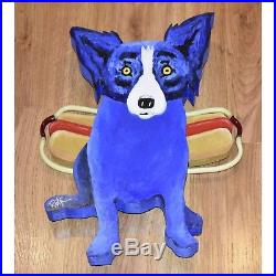 George Rodrigue Blue Dog Original Mixed Media Sculpture One Of A Kind 1992