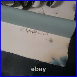 Greg Copeland Hand Signed Original Modern 91 Mixed Media Art in Shadow Box