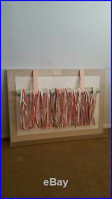 Greg Copeland Signed Original Ribbons Pastel #3106 Paper Sculpture Shadow Box