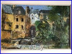 Gwilym Prichard RCA Mill Pont Aven Stunning Original Mixed Media Painting 94