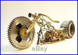 Handmade Motorcycle made with watch parts and other materials. One of a kind. #2