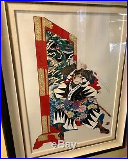 Hisashi Otsuka Artists Proof Mixed Media Samurai Warrior Signed Print