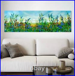 In The Morning Air Longer Length Floral Colourful Painting Jennifer TAYLOR